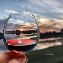 wine sunset